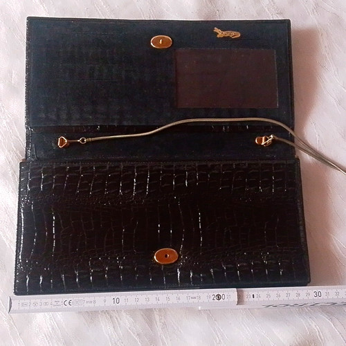 Damen leder abendtasche clutch - leder,