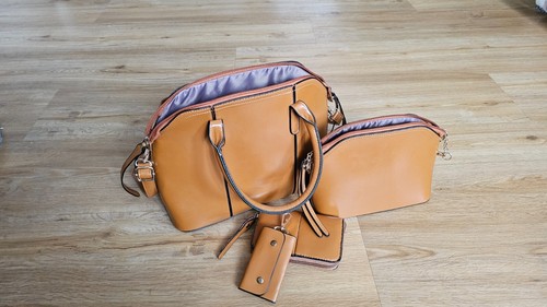Echt leder damentaschen set - echt,