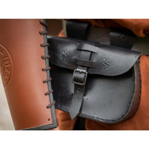 Leder gürteltasche schwarz - gürteltasche,