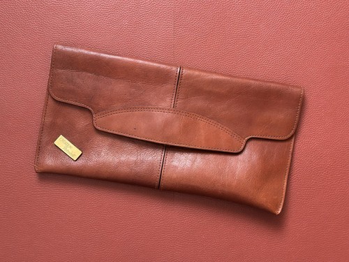 Vintage leder clutch tasche - vintage, leder-clutch