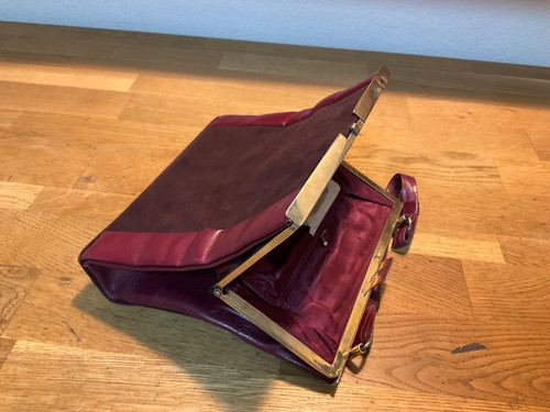 Alte handtasche antik leder - handtasche,