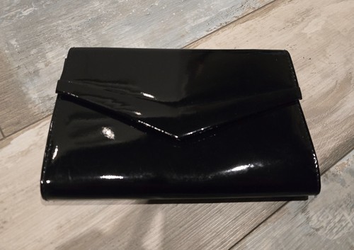 Handtasche schwarz lack clutch - handtasche,