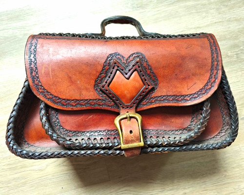 Handtasche braunes leder - handtasche,