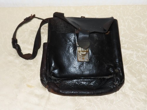 Schwarze ledertasche wohl post - wohl,
