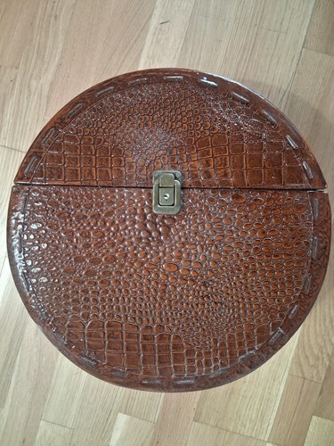 Hutkoffer krokodilleder - hutkoffer,
